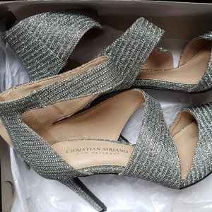 Christian Siriano Silver Heels